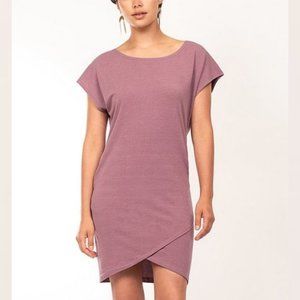 Synergy Organic Clothing Navy Jasper Dress Size L NWT w/ imperfection